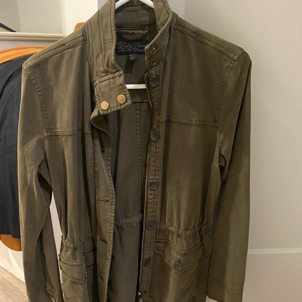Lucky brand. Olive green jacket